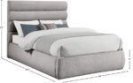 Adam Boucle Fabric Upholstered Bed - Image 9