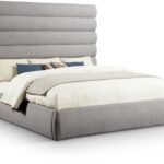 Adam Boucle Fabric Upholstered Bed