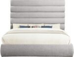 Adam Boucle Fabric Upholstered Bed - Image 3