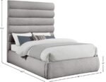 Adam Boucle Fabric Upholstered Bed - Image 9