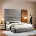 Adam Boucle Fabric Upholstered Bed - Image 2