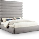 Adam Boucle Fabric Upholstered Bed