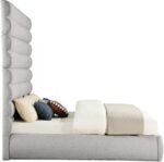 Adam Boucle Fabric Upholstered Bed - Image 4
