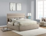 Adam Chenille Fabric Upholstered Bed - Image 2