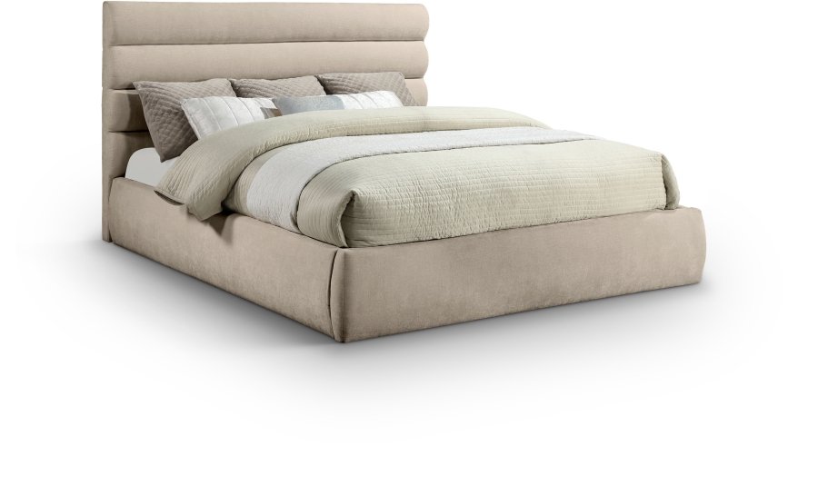 40459.jpg Adam Chenille Fabric Upholstered Bed - Image 1
