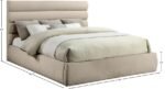 Adam Chenille Fabric Upholstered Bed - Image 9