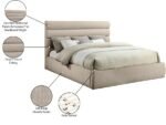 Adam Chenille Fabric Upholstered Bed - Image 10