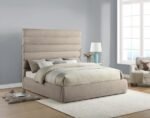Adam Chenille Fabric Upholstered Bed - Image 2