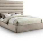 Adam Chenille Fabric Upholstered Bed
