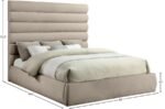 Adam Chenille Fabric Upholstered Bed - Image 9