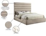 Adam Chenille Fabric Upholstered Bed - Image 10