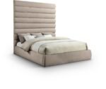 Adam Chenille Fabric Upholstered Bed