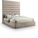 Adam Chenille Fabric Upholstered Bed