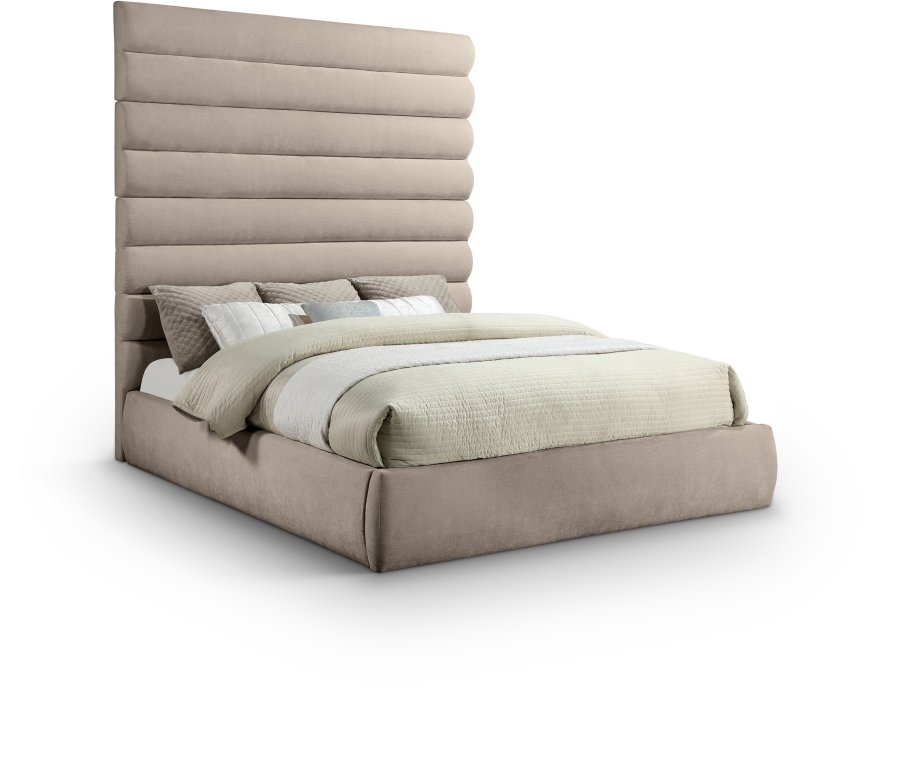 40461.jpg Adam Chenille Fabric Upholstered Bed - Image 1