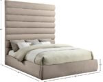 Adam Chenille Fabric Upholstered Bed - Image 9