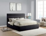 Adam Chenille Fabric Upholstered Bed - Image 2