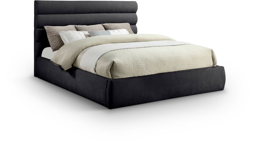 40472.jpg Adam Chenille Fabric Upholstered Bed - Image 1