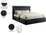 Adam Chenille Fabric Upholstered Bed - Image 10