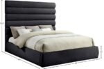 Adam Chenille Fabric Upholstered Bed - Image 9