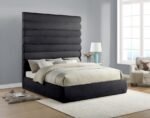 Adam Chenille Fabric Upholstered Bed - Image 2