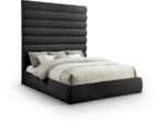 Adam Chenille Fabric Upholstered Bed