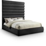 Adam Chenille Fabric Upholstered Bed