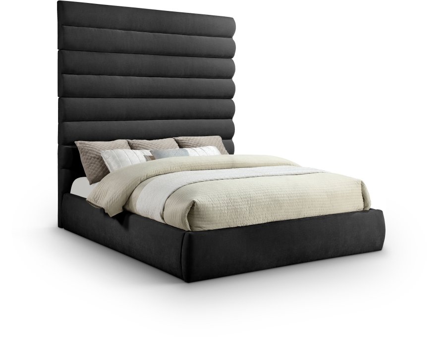 40474.jpg Adam Chenille Fabric Upholstered Bed - Image 1