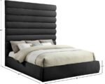 Adam Chenille Fabric Upholstered Bed - Image 9
