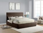 Adam Chenille Fabric Upholstered Bed - Image 2
