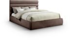 Adam Chenille Fabric Upholstered Bed