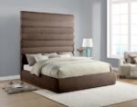 Adam Chenille Fabric Upholstered Bed - Image 2