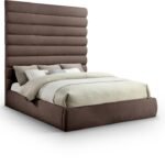 Adam Chenille Fabric Upholstered Bed
