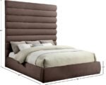 Adam Chenille Fabric Upholstered Bed - Image 9