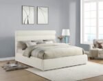 Adam Chenille Fabric Upholstered Bed - Image 2