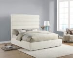 Adam Chenille Fabric Upholstered Bed - Image 2