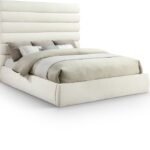 Adam Chenille Fabric Upholstered Bed