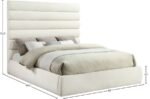 Adam Chenille Fabric Upholstered Bed - Image 9