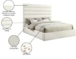 Adam Chenille Fabric Upholstered Bed - Image 10