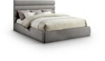 Adam Chenille Fabric Upholstered Bed