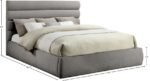 Adam Chenille Fabric Upholstered Bed - Image 9