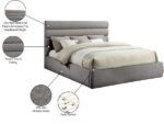 Adam Chenille Fabric Upholstered Bed - Image 10