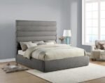Adam Chenille Fabric Upholstered Bed - Image 2