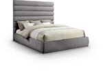 Adam Chenille Fabric Upholstered Bed