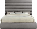 Adam Chenille Fabric Upholstered Bed - Image 3