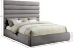Adam Chenille Fabric Upholstered Bed - Image 9