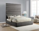 Adam Chenille Fabric Upholstered Bed - Image 2