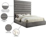 Adam Chenille Fabric Upholstered Bed - Image 10