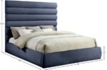 Adam Chenille Fabric Upholstered Bed - Image 9