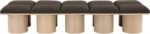 Pavilion Boucle Fabric Upholstered 10pc. Modular Bench - Image 3