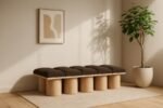 Pavilion Boucle Fabric Upholstered 10pc. Modular Bench - Image 2